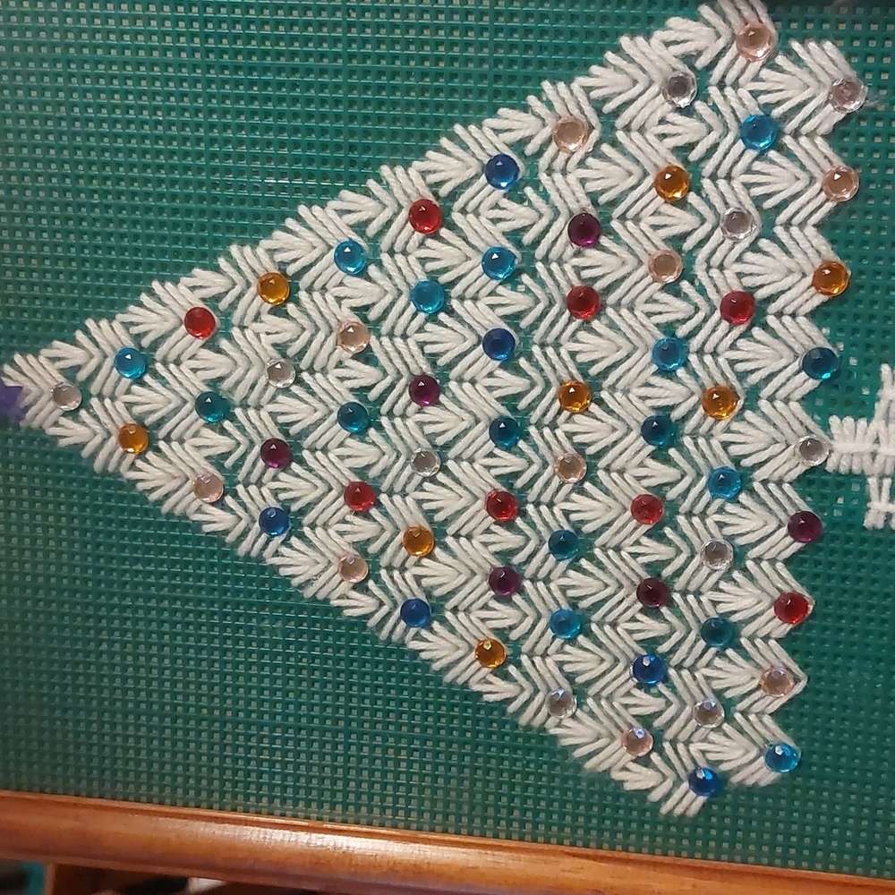 Vintage Handmade Christmas Wall Art - Picture 4 of 4